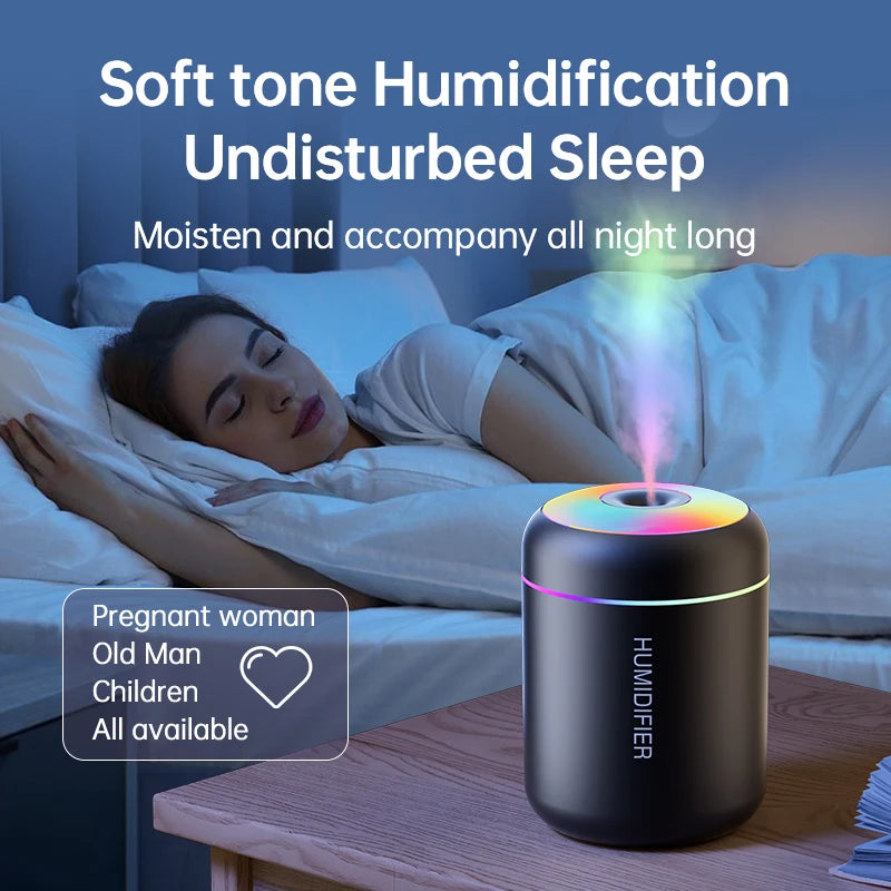 Mini humidificateur d'air USB 180ML, diffuseur d'arôme, purificateur d'huile essentielle